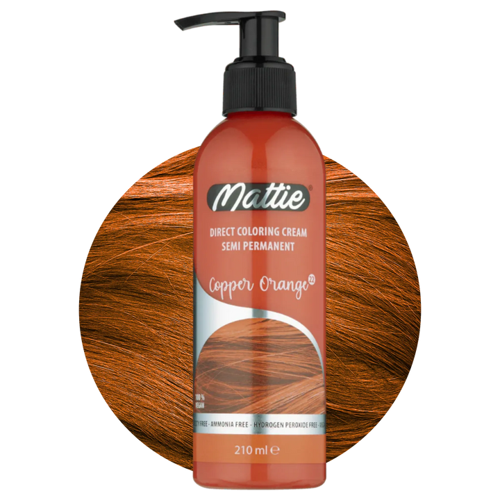 Mattie Copper Orange - Vegana Colorazione Semipermanente Colorazione Diretta Crema Colorante 210 ml