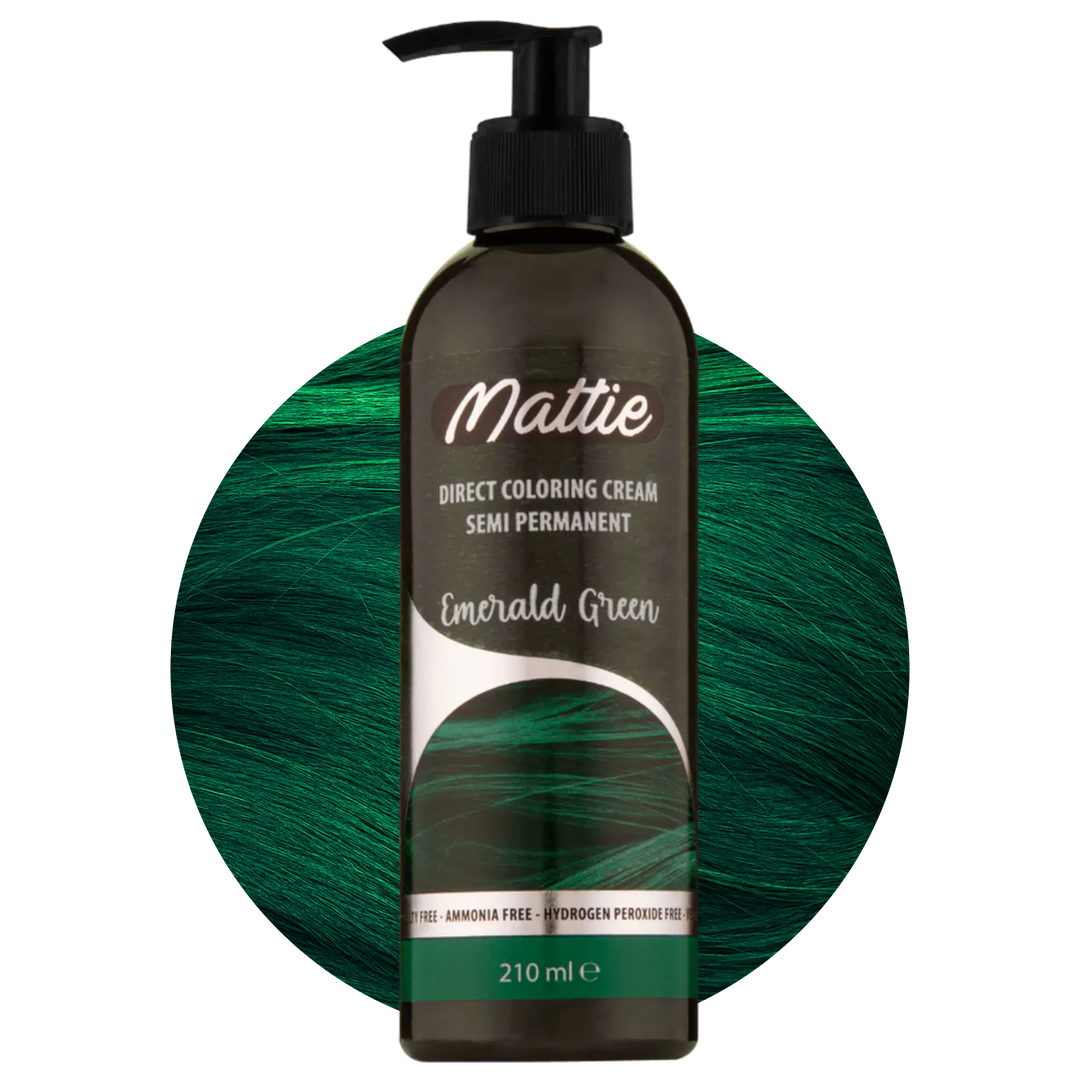 Mattie Emerald Green - Vegana Colorazione Semipermanente Colorazione Diretta Crema Colorante 210 ml