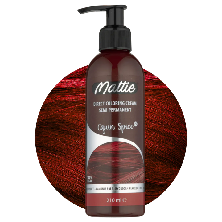 Mattie Cajun Spice - Vegan Semi-Permanent Direct Dye Hair Color Cream 210 ml