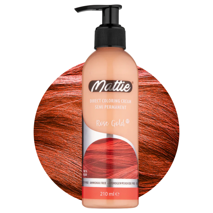 Mattie Rose Gold - Crema Colorante Vegana Semipermanente a Colorazione Diretta 210 ml