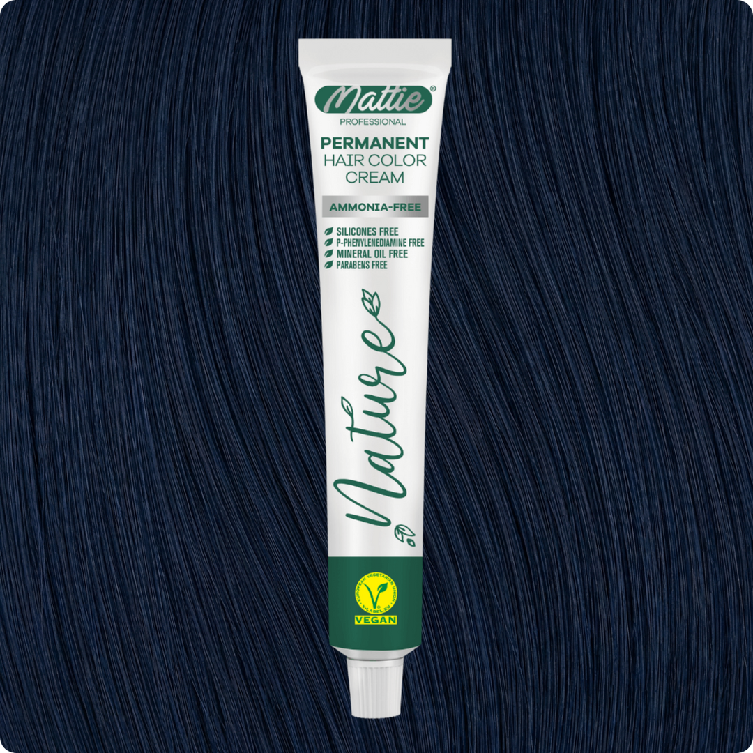 Mattie Professionale Natura (0.11) Midnight Blue - Crema Colorante Permanente Vegana e Senza Ammoniaca 60ml
