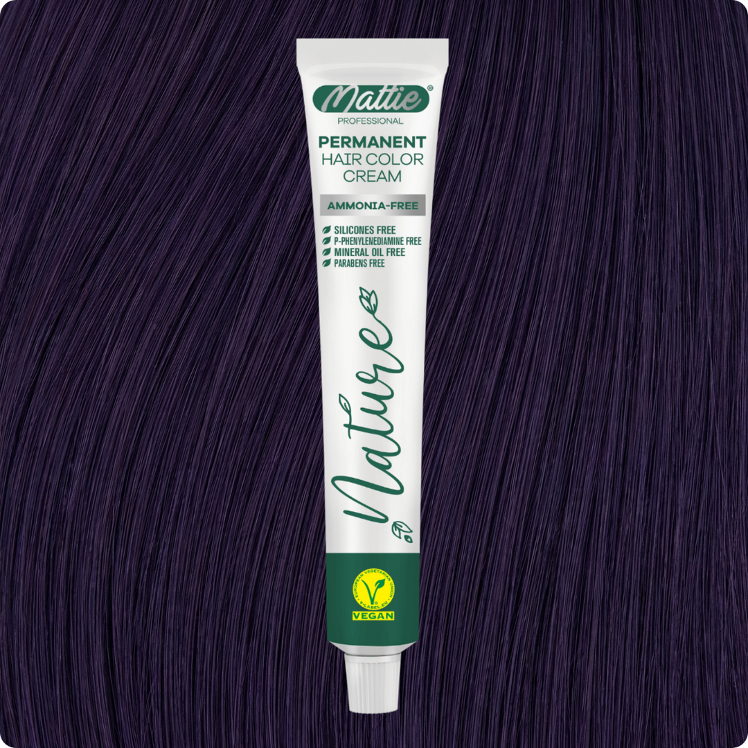 Mattie Professional Nature (0.22) Midnight Violet - Crema Colorante Permanente Vegana 60ml