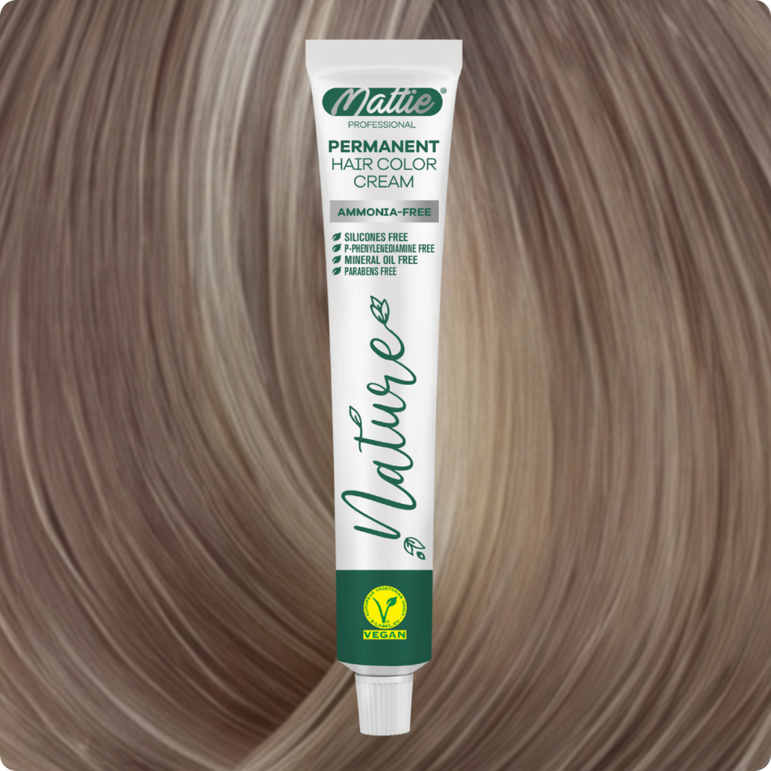 Mattie Professional Nature (10.8) Biondo Extra Chiaro Sabbia Beige - Vegana Crema Colorante Permanente 60ml