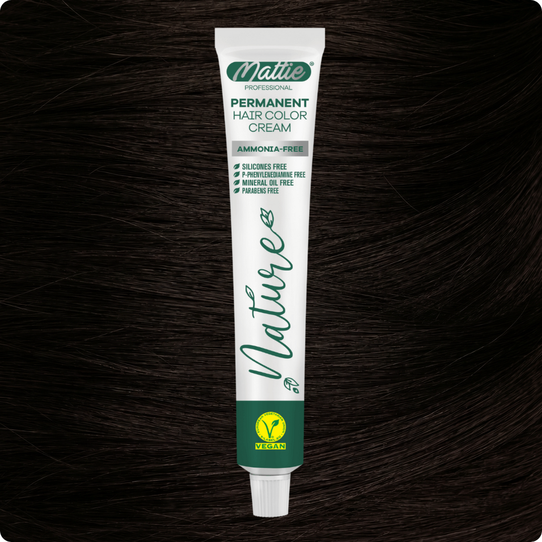 Mattie Professional Nature (3.0) Marrone Scuro Intenso - Crema Colorante Permanente Vegana 60ml