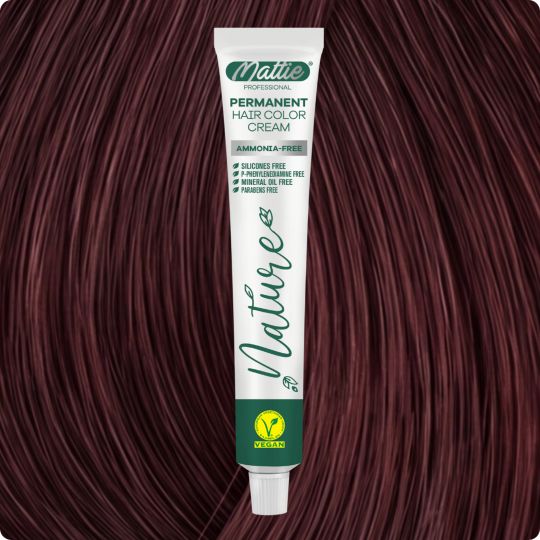 Mattie Professional Nature (5.66) Rosso Vino Red - Crema Colorante Permanente Vegana 60ml