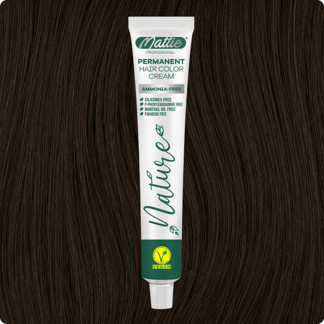 Mattie Professional Nature (5.77) Cioccolato Fondente - Vegana Crema Colorante Permanente 60ml