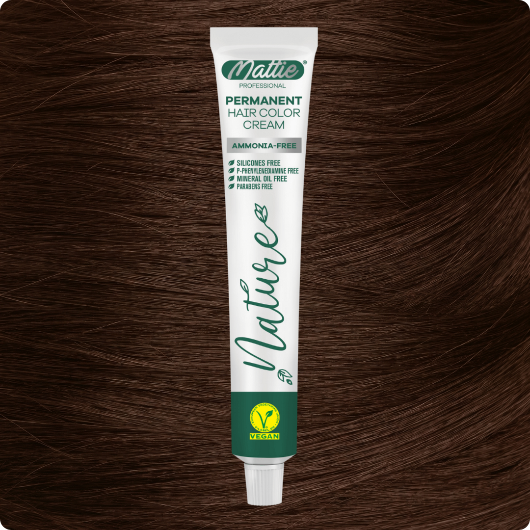 Mattie Professional Nature (6.35) Cioccolato Caramello - Vegana Crema Colorante Permanente 60ml