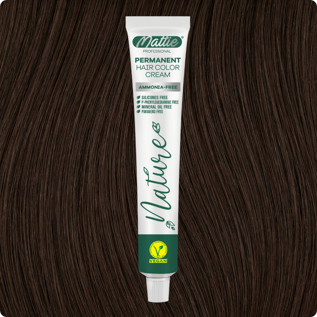 Mattie Professional Nature (6.77) Cioccolato Intenso - Vegana Crema Colorante Permanente 60ml