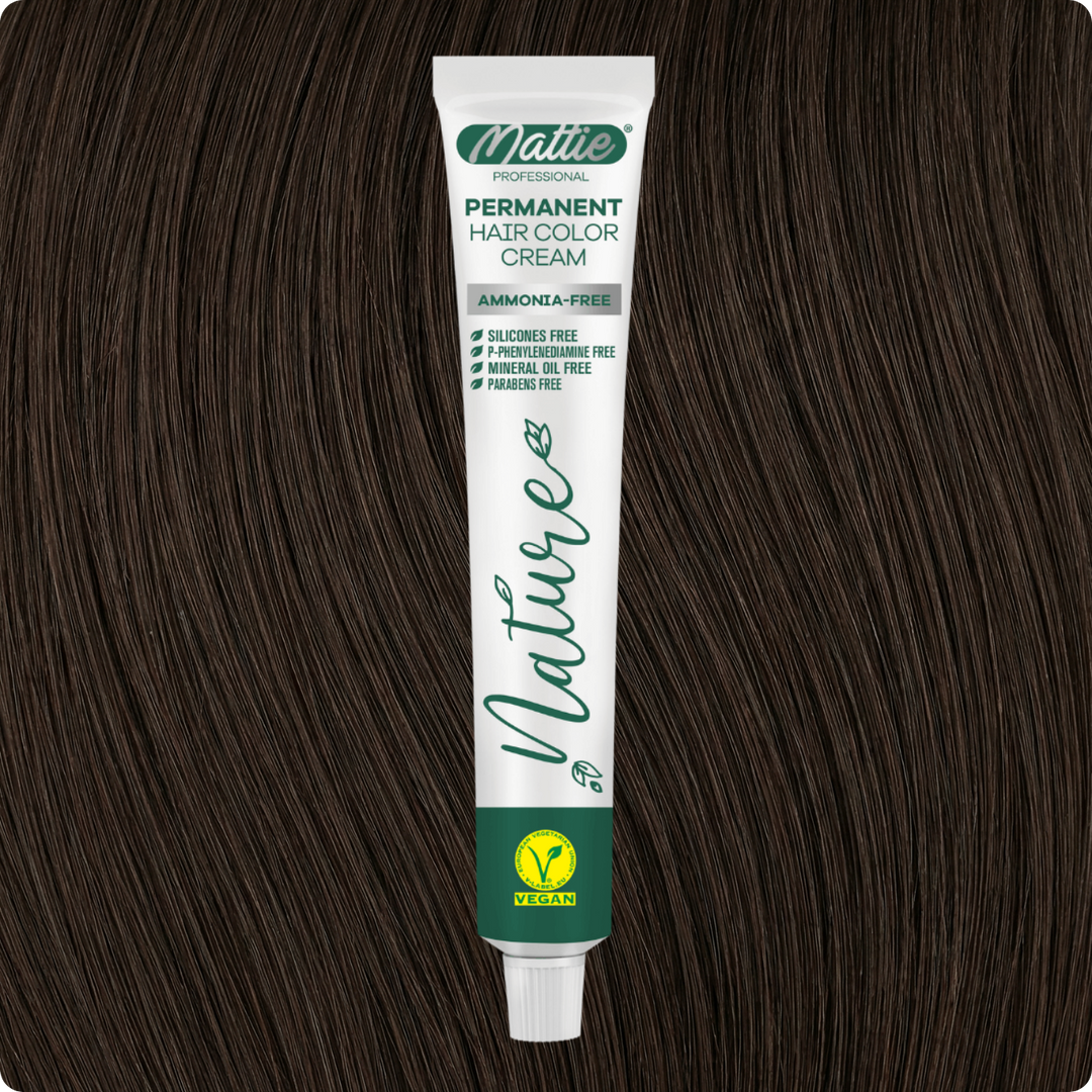 Mattie Professional Nature (7.78) Castano Chiaro Beige - Crema Colorante Permanente Vegana 60ml