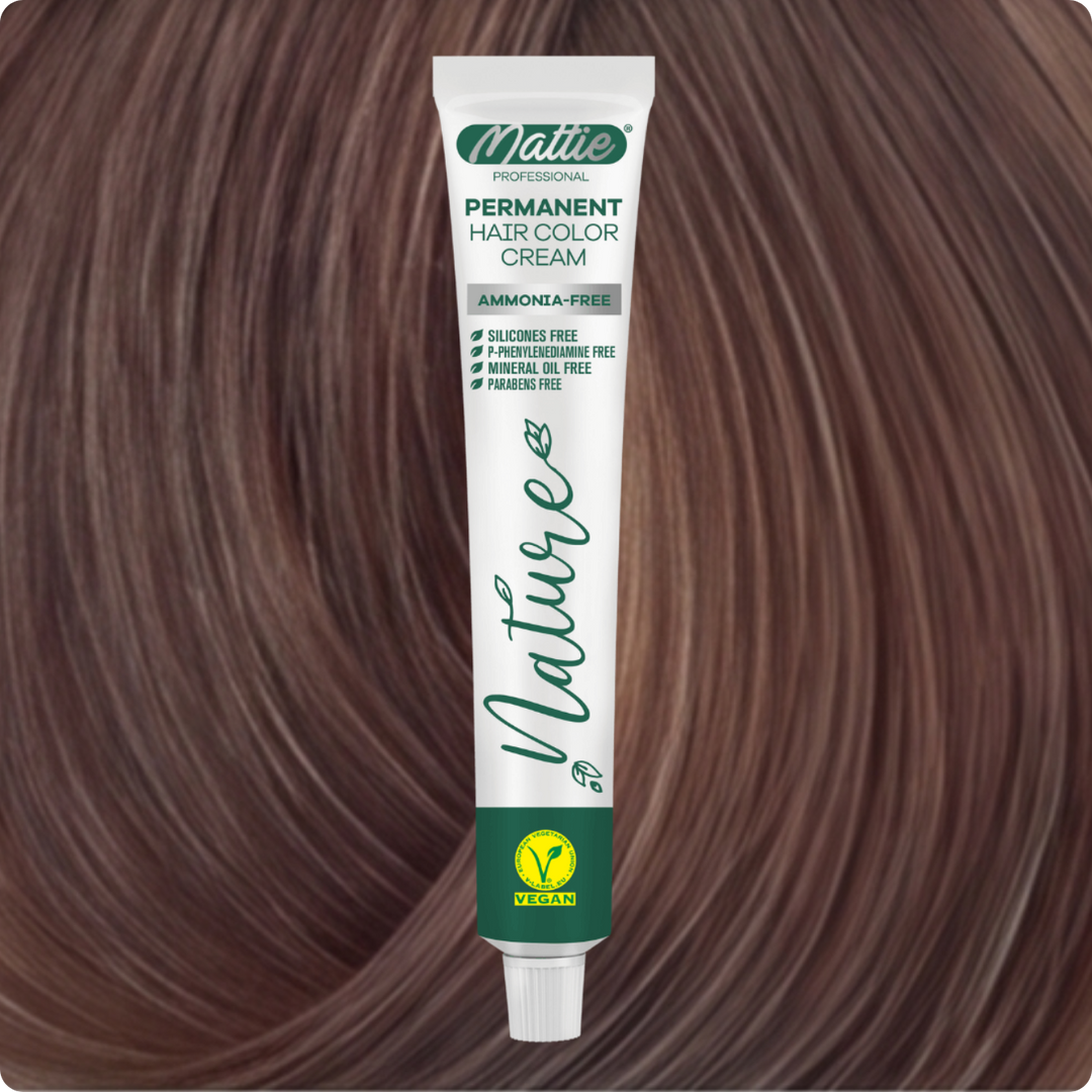 Mattie Professional Nature (7.8) Biondo Beige Sabbia - Vegana Crema Colorante Permanente 60ml