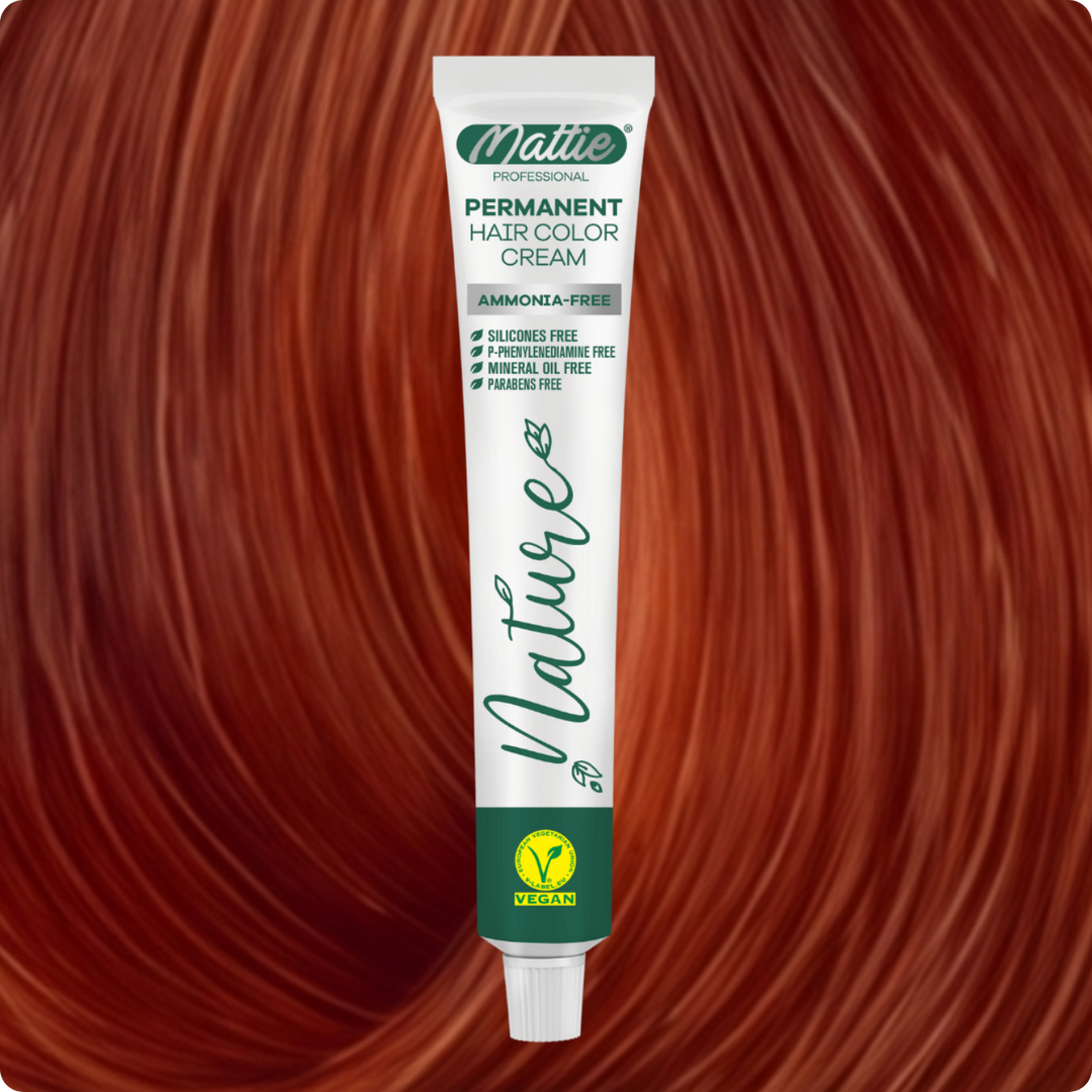 Mattie Professional Nature (8.34) Biondo Chiaro Dorato Rame - Vegana Crema Colorante Permanente 60ml
