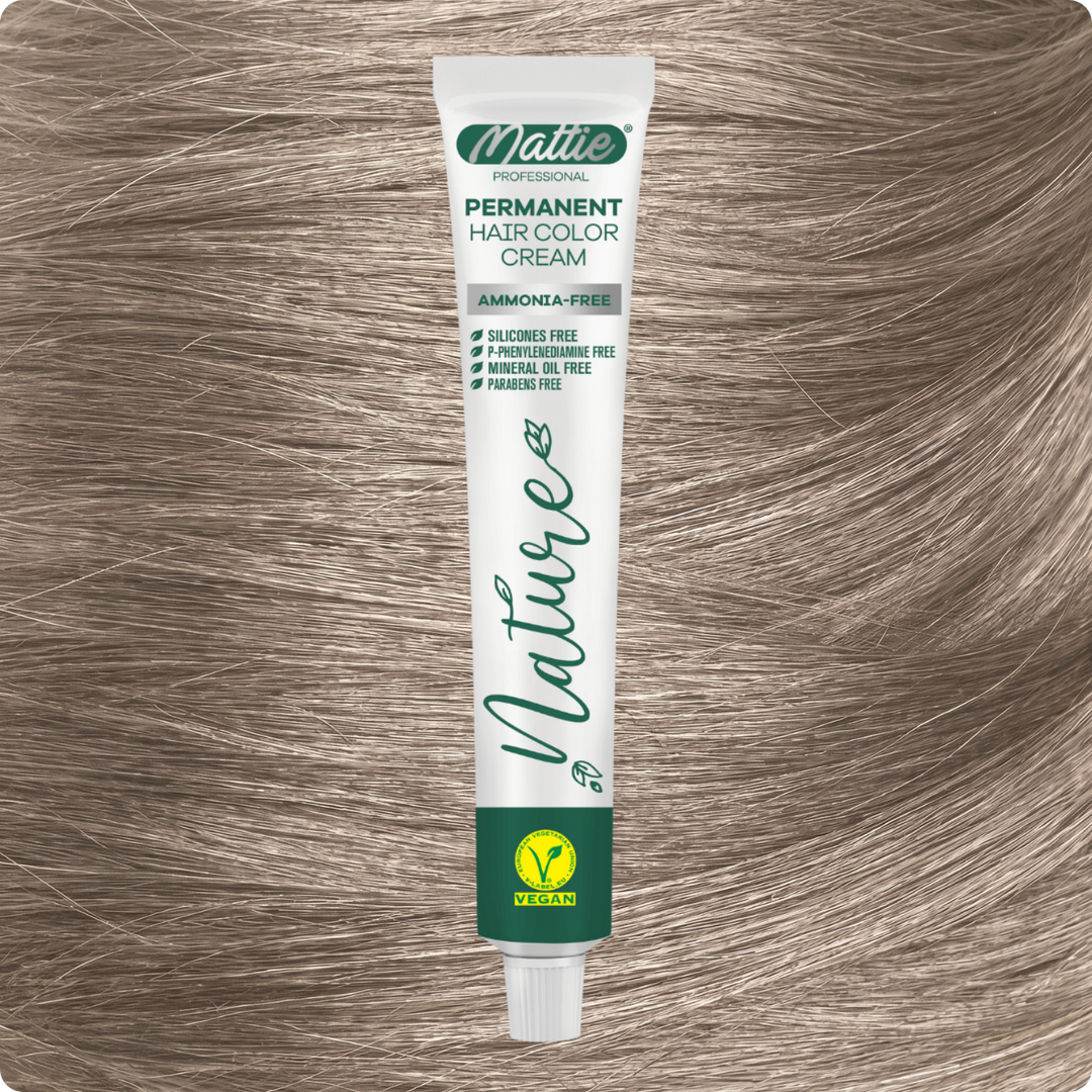 Mattie Professional Nature (9.1) Biondo Cenere Chiarissimo - Crema Colorante Permanente Vegana 60ml