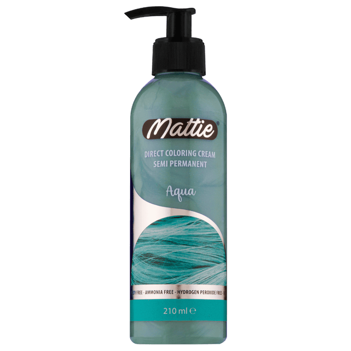 Mattie Aqua - Crema Colorante Vegana Colorazione Semipermanente Colorazione Diretta 210 ml