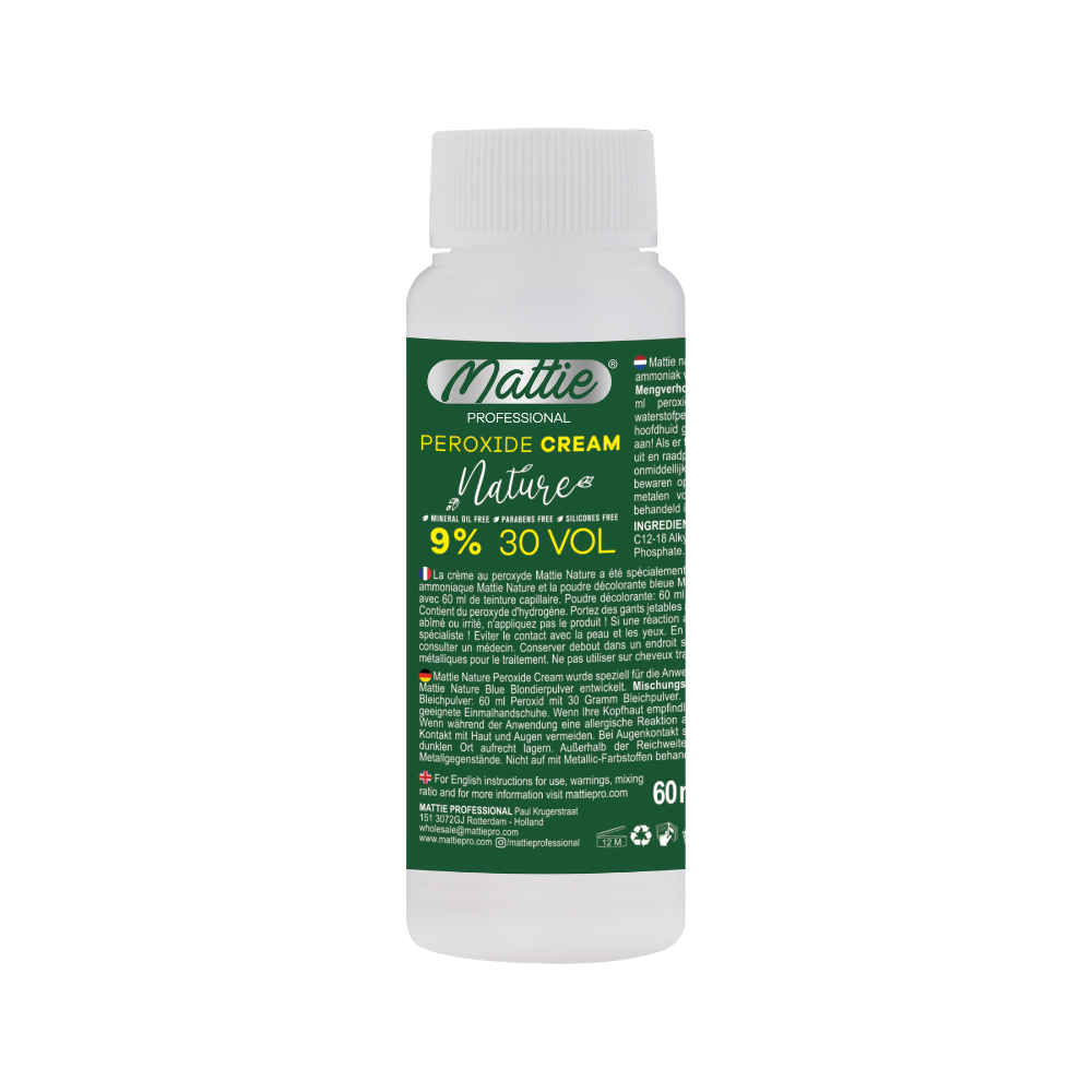 Mattie Professional Nature - 9% (30 VOL) Crema Ossidante Vegana 60ml