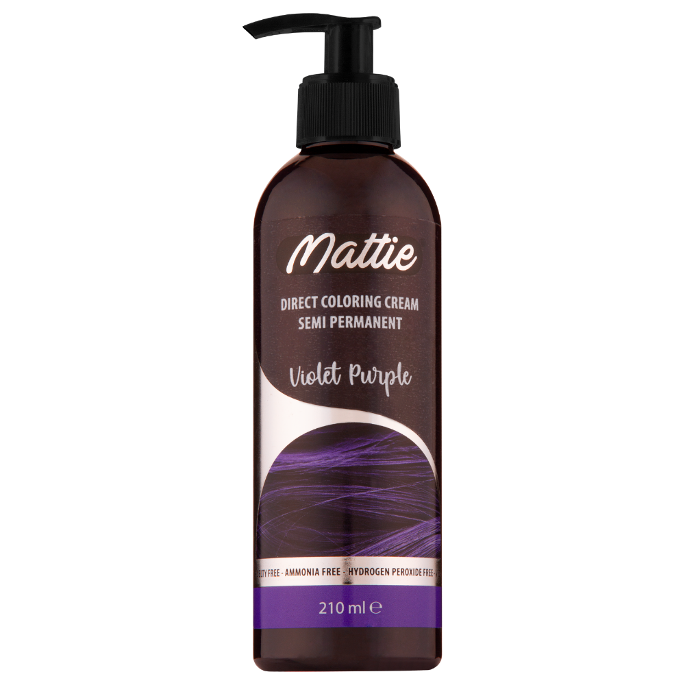 Mattie Violet Purple - Vegana Colorazione Semipermanente Colorazione Diretta Crema Colorante 210 ml